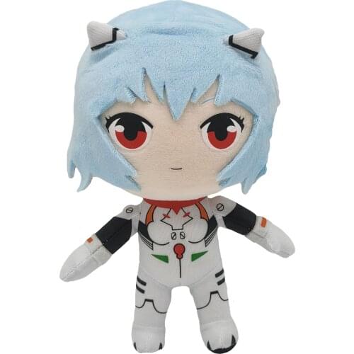 Rei Plush Doll Kawaii Ayanami Rei Plush Toys Rei Plush Anime Stuffed Plush Toys Christmas Birthdirthday Gift for Kids Princess P