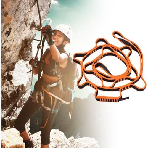 Orange Tensile Force 22KN Easy To Carry Small Tool Multifunctional Wear-resistant Climbing Chrysanthemum Rope For Outdoor Sports