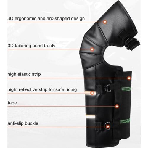 2PCS Knee Pads Protective Pads Keep Warm Windproof Waterproof for Skating Cycling Riding Motorcycle Scooter Mountain Climbing