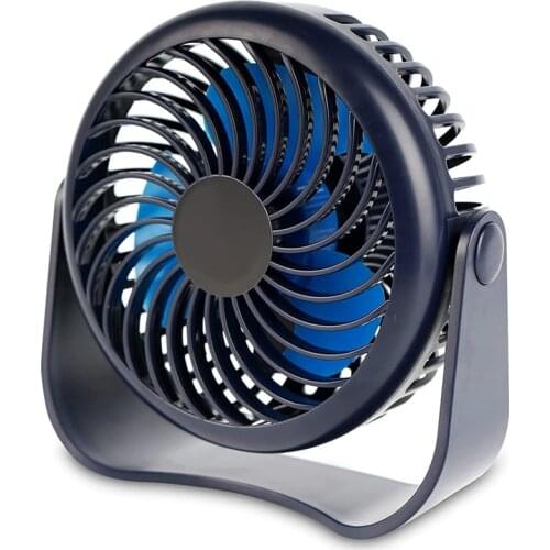 USB Desk Fan, Personal Desktop Fan Rechargeable Battery Operated, Portable Mini Fan, Adjustment For Office Table
