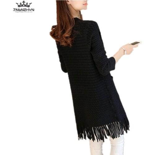 Tnlnzhyn 2019 New Spring Autumn Women long Cardigan Slim V-neck Long Sleeve Knitted Sweater Cardigan Loose Casual Sweater Y1084