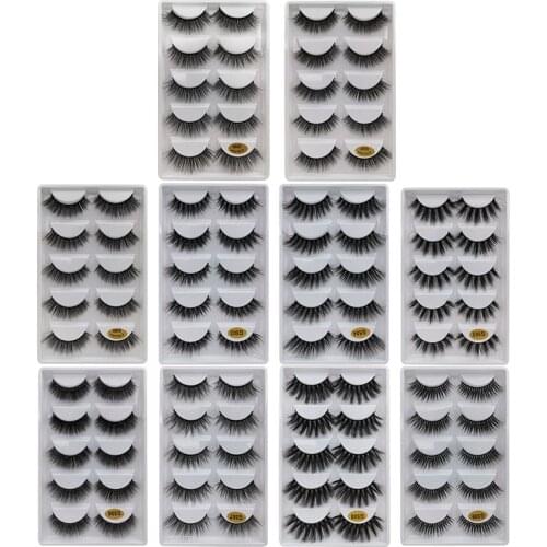 SHIDISHANGPIN 3/4/5 pairs 3d eyelash natural long lashes thick false eyelashes wispy mink eyelashes maquiagem makeup mink cilios