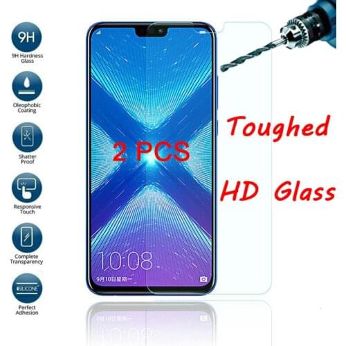 2PCS HD Phone Protective Glass for Honor 8A 6A Pro 5A EU Clear Tempered Glass for Huawei Honor 7A AUM L29 4A Screen Protector