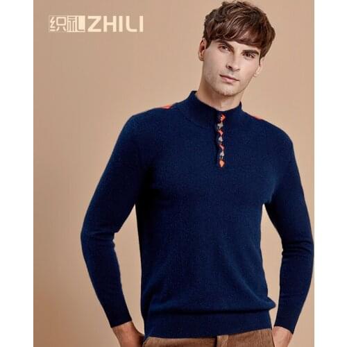 ZHILI Men's Pullovers With Zip
