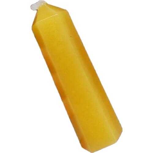 1pcs Yellow calcite wand point reiki healing quartz crystal tower spiritual spar obelisk meditation wicca gemstone