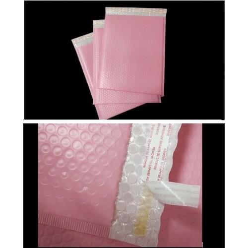 10pcs 4 sizes Poly Bubble Mailing Mailer Shipping Padded Envelope Bags pink Shockproof Courier Bubble mailer bag