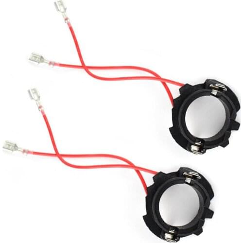2Pcs H7 Car LED Headlight Bulb Base Adapter Holder Retainer Clip Socket For VW Golf 5 MK5 Jetta Headlamp Bulb Accessories