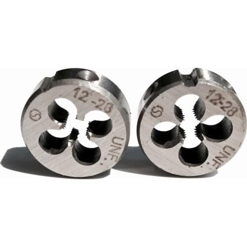 Free shipping of 2PCS American standard 12-24/28/36/40 manual dies threading tools for hand threading DIY metal workpieces