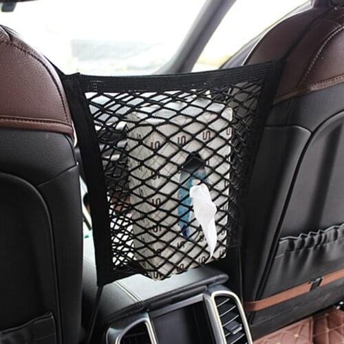 Car seat side mesh pocket interior accessories for Audi Q3 Q5 SQ5 Q7 A1 A3 S3 A4 S4 RS4 RS5 A5 A6 S6 C6 C7 S5 A7 S7 A8