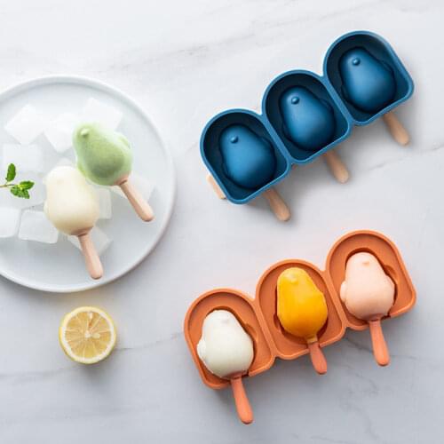 Household Ice Cream Silicone Mold Kitchen Tool Popsicle Mold Ice Tray Chocolate DIY Ice Mold Tool To Make Childrens Desserts