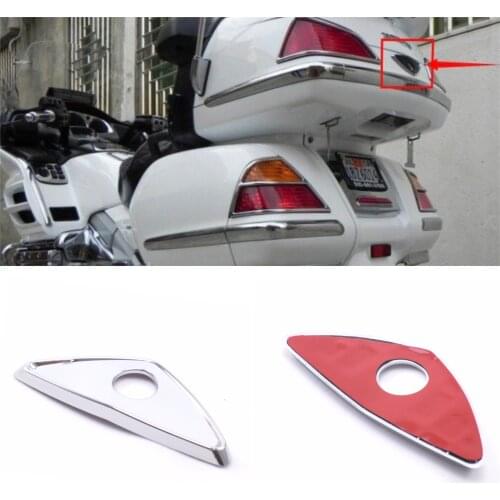 GL1800 rear tailgate key door chrome decoration For Honda Gold Wing GL 1800 2001 2002 2003 2004 2005 2006 2007 2011 2012 2013