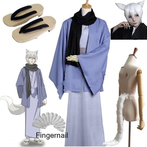 Anime Kamisama Kiss Tomoe Kimono Cosplay Costume Clothes Kamisama Love/ Hajimemashita Yukata Kimono Wig Tail Shoes Cosplay