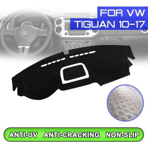 Car Dashboard Mat Anti-dirty Non-slip Dash Cover Mat UV Protection Shade for Volkswagen Tiguan 2010 2011 2012 2013 2014-2017
