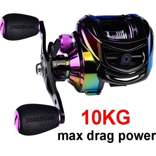2020 New Colorful Fishing Reel Lightweight Baitcasting Reel 10KG Max Drag Power Baitcasting Fishing Reel Casting Reels