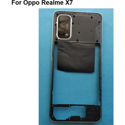 Tested LCD Holder Screen Front Frame For OPPO Realme X7 Housing Case Middle Frame For OPPO Realme X 7 Spare Parts RealmeX7