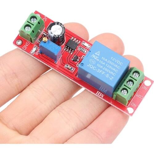 NE555 DK555 Timer Switch Adjustable Disconnect Module Time delay relay Module DC 12V Delay relay 0~10S