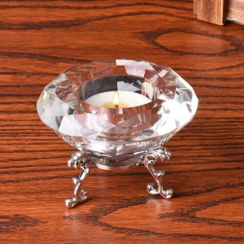 Xylxm Decorative Crystal Candlesticks