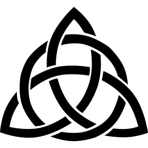 Knot Triquetra Trinity Celtic - Symbol Funny Car Sticker and Decal KK Vinyl Sunscreen Waterproof 15cm*14 Cm