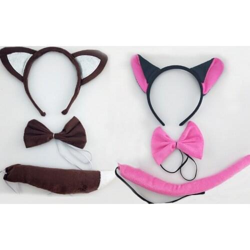 Women Girl Anime Fox Plush Ears Headbands Sexy Hairband Party Headwear Halloween Christmas New Year Gift Purim Cosplay