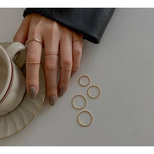 10Pcs/Set Fashion Minimalist Midi Vintage Gold Silver Color Joint Rings Sets for Women Joint Classic Knuckle Finger Rings