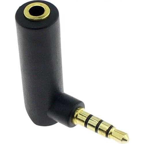 10pcs Gold Plated 3.5mm Male to Female 90 Degree Right Angled Adapter Audio Microphone Jack Stereo Plug Connector L Type