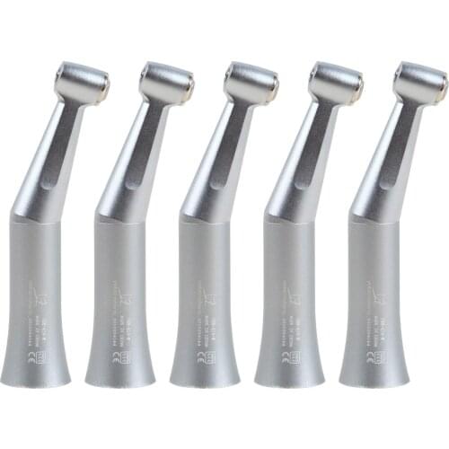 5PCS Yabangbang NSK Style Dental Slow Low Speed Push Button External Water Spray Contra Angle Handpiece 1:1 Direct drive