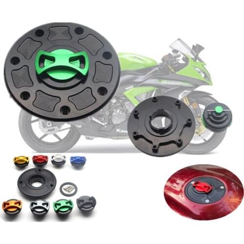 Motorcycle Accessories Oil Cap Tank Fuel Cover CNC Billet Gas Cap for KAWASAKI ZX-6RF 1995 1997-1999 ZX-9R 1984 1994-1999