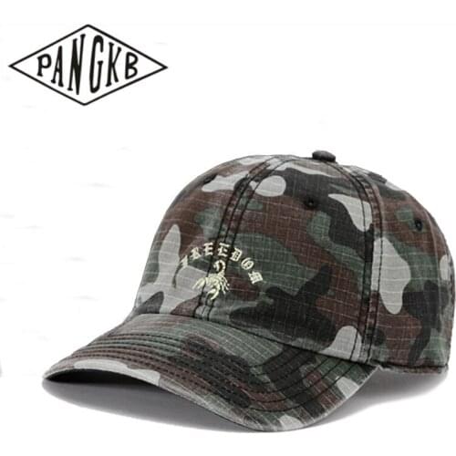 PANGKB Brand SCORPION CURVED CAP camouflage hip hop baseball cap for men women adult outdoor casual sun snapback hat