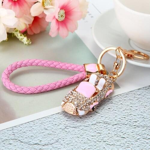 Girl heart convertible car key chain girl lovely creative ins bag pendant key chain ring gift