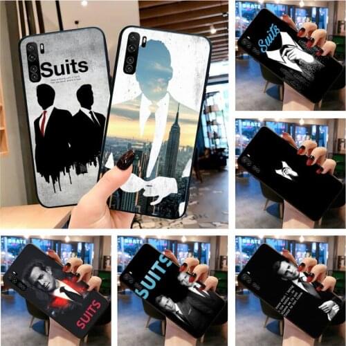 HUAGETOP American TV show SUITS Soft black Phone Case for Huawei P40 P30 P20 lite Pro Mate 30 20 Pro P Smart 2019 prime
