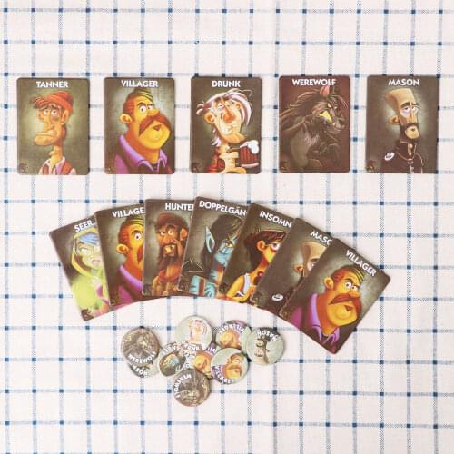 Child Playing Cards Poker Board Game Werewolf Game Playing Cards Werewolf Killing Board Game People Party Gathering Game Cards