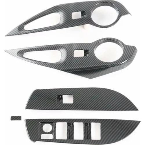 For Toyota Corolla Cross 2020 2021 Drive Right ABS Car Door Armrest Panel Cover Interior Window Glass Lift Switch Button Trims