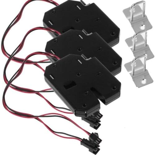 Elastic Lock 3 Per Pack Simple DC12v Locker Lock Gate Lock Electronic Electric Control Lock Cabinet Drawer Lockers Lock Latch