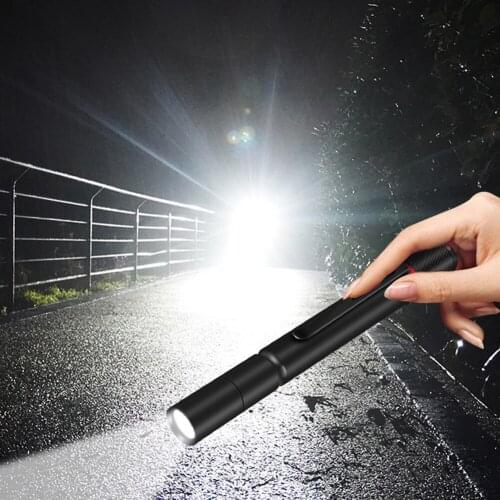 XPE Flashlight LED 3 Modes Torch Lantern Waterproof Emergency Working Light Camping Linternas Pocket Night Lamp with Clip