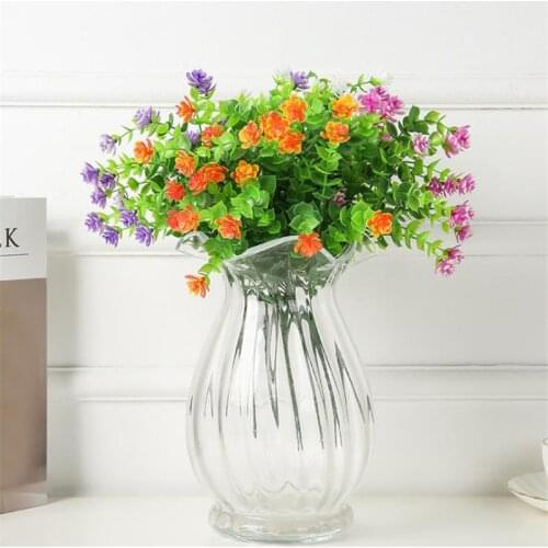 Artificial Plastic Grass Plants Green Grass Plastic Plant Decorative Flowers Fake Plants Garden Home Decoration Simulation Grass