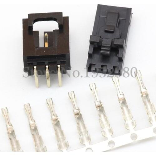 50 Set MX2.54 Dupont Connector 3 Pin with Belt Buckle Single Row 2.54mm Right Angle Pin Header + Housing + Terminals