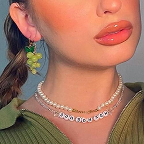 Korean Charms Mini Grape Earrings For Women Sweet Cute Fruit Y2K Earrings 90s Style Jewelry Gossip Girls Aesthetics Wholesale