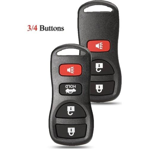 Kutery Car Key Shell For Nissan Maxima Frontier Xterra Murano For Infiniti 3/4Buttons Remote Key Cover Case