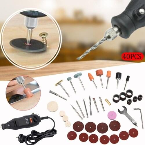 40pcs Engraving Electric Rotary Tool Accessory Set Grinder Head For Dremel Sanding Grinding Polishing Cutting Bit Multi-Tool #R2
