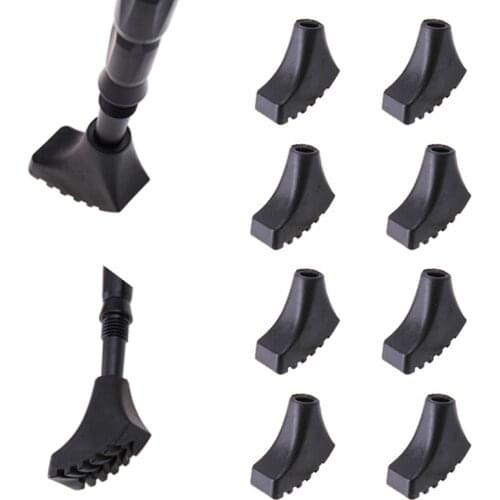 8Pcs Trekking pole nordic hike climb protector cap tip rubber walk stick cane replacement alpenstock outdoor camp