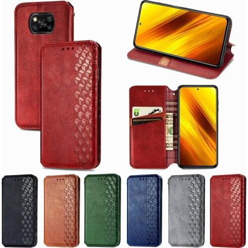 Poco X3 NFC Fashion PU Leather Flip Case For Xiaomi Mi 10 Ultra Mobile Phone Bag Magnetic Suction Cover