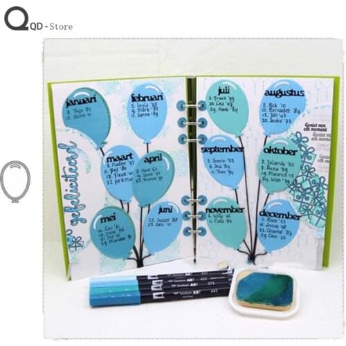 Balloon Cutting Dies Scrapbooking metal cutting dies for scrapbooking new 2021 DIY Card Make Mould Model Craft Decoration