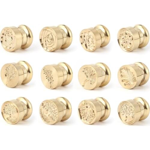 1PC Vintage Wax Seal Stamp Replace Copper Head for Sealing Stamp Art Wedding Cards Decorative Sealing Craft Xmas Gift