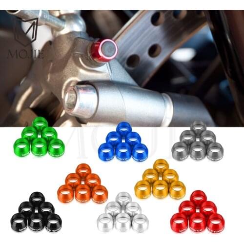 Motorcycle Universal Billet Bleed Valve Cover Kit For Yamaha MT09 MT0 MT10 TRACER MT25 FZR 400 600 R 1000 TRX850 XVZ 1200 1300