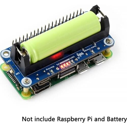 Raspberry Pi 4 Model B Lithium Battery Expansion Board SW6106 5V Output Two-way Fast Charge Mobile Power Bank for Pi 4B/3B+/Zero