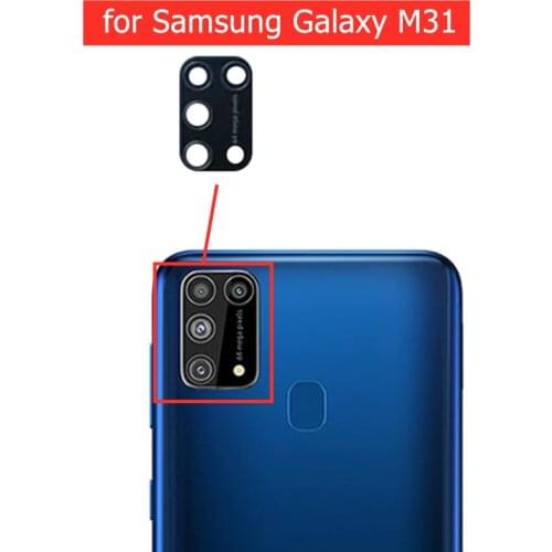 2pcs for Samsung Galaxy M31 Camera Glass Lens Back Rear Camera Lens with 3M Glue for Galaxy M31 Replacement Repair Spare Parts