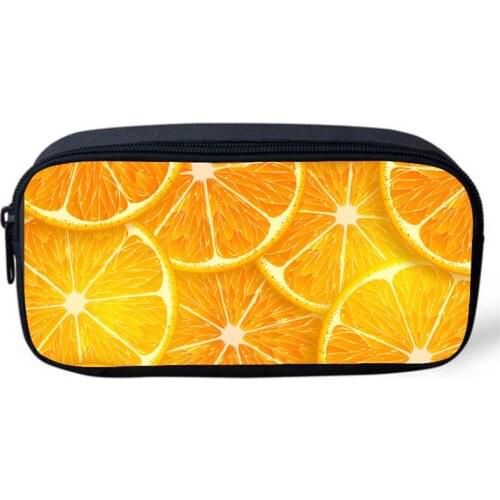 Dessert Print Pencil Bag Women Portable Travel Cosmetic Bag Pen Storage Bag Gift Stationery Office School Supplies