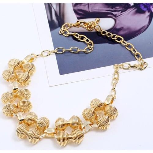 LZHLQ Big Necklace Jewelry Women Bohemian Necklace Large Vintage Necklace Maxi Statement Punk Ethnic Power Collar Choker Colar