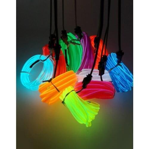 1M 4M Car LED Strip Lights 12V Automotive Multicolor Car Interior Lights DIY Waterproof Flexible Decorative Ambient Light Strip