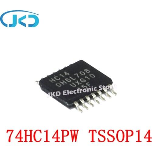 10pcs 74HC14PW 74HC14P 74HC14 HC14 TSSOP-14 New IC